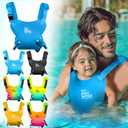 Baby Carrier - Premium Neoprene Ergonomic for Warm & Safe Water & Land Fun (4-24 Months) - Adjustable Infant & Toddler Harness Summer & Winter Baby Carrier (Blue3538C)