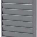 Global Industrial Steel Medical Chart Hanging Wall File Holder, 10 Pockets, Gray, Wall Mounted Magazine and File Folder Holder, 12-1/4"W x 5-3/4"H Pockets