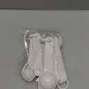 Frienda 20 Pieces White Plastic Measuring Cup Spoons for Kitchen Cooking Baking Dry and Liquid Ingredients