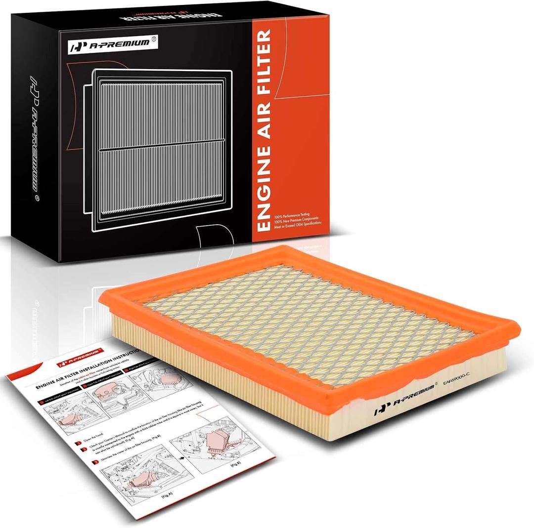 A-Premium Engine Air Filter Compatible with Nissan & Infinit Models - Rogue, Sentra, 300ZX, Juke, FX35, FX37, FX50, M56, Q50, Q60, Q70, Q70L, QX70