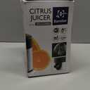 Eurolux Electric Orange Juicer, Sleek Effortless Citrus Juice Squeezer for Lemon, Lime, Grapefruit | Powerful Motor, Easy to Clean, Removable Dishwasher-Safe Parts (Full-Size)