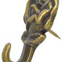 The Hillman Group 122292 Rose Push Pin Hanger, Antique Brass, The Hillman Group 122212 Antique Push Pin Hanger Brass Plated, 3-Pack, The Hillman Group 122222 Round Screw Ring Hanger, 1 1/8-Inch, Brass Plated