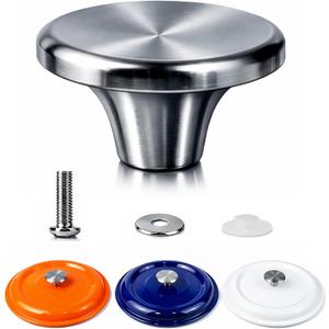 HUASAI Stainless Steel Replacement Handle compatible with Le Creuset,Aldi,Lodge, and other Enameled Cast-Iron Dutch Oven