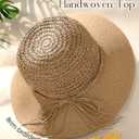 FURTALK Beach Hats for Women Summer Straw Sun Hat Wide Brim Crochet Hats (L)