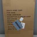 Zenna Home Rustproof Round Shower Curtain Rod for Clawfoot Tub with Easy Installation, Oval Hoop Shower Curtain Rod, Freestanding Tub Accessories, Fits Areas up to 70.5 by 28 Inches, Chrome