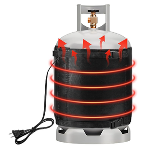 Propane Tank Heater Blanket - 47.5 x 13.5" Gas LP Cylinder Warmer With Temperature Control 85-105F for 20, 30, 40 LB Tanks