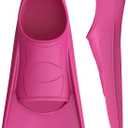 Gintenco Swim Fins, Kids Swim Training Fins for Lap Swimming, Travel Flippers with Mesh Bag, Silicone Swimming Fins for Kids Teens Adults Women Men
 L, 39-41