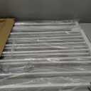 keny 29"-42.5" Baby Gate for Stairs, Auto Close Safety Dog Gate, Pressure Mounted Easy Walk Through Pet Gate for Doorways, Durable Stair Gate, 30" Tall, White