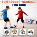 Dreamon Kids Soccer Trainer - Indoor Soccer Training Equipment for Parties & Home Play, 2 Game Modes with Auto-Scoring, Soccer Training for Footwork & Reaction Speed, Soccer Gifts for 6+ Year Old Boys