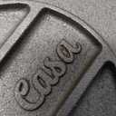 Uno Casa Cast Iron Tortilla Press 8 Inch - Tortilla Maker Press, Pre-Seasoned Roti Maker with 100 Pcs Parchment Paper - Heavy Duty Quesadilla Maker for Homemade Flatbreads, Rotis, Empanadas