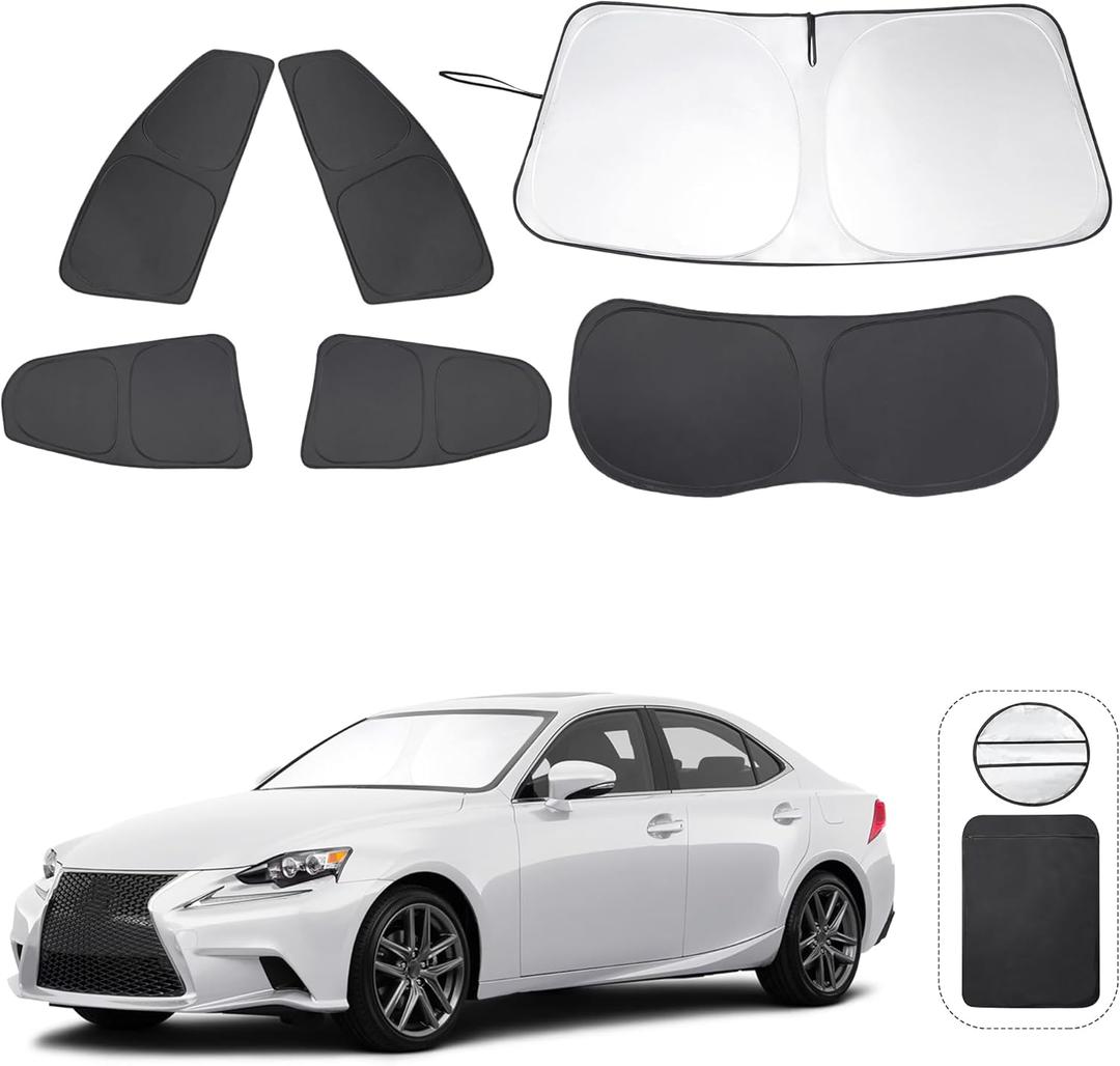 TINGLU Window Shades for Chevrolet Bolt EV Hatchback 2017-2024(NOT for Chevy Bolt EUV) Accessories Car Side Full Windows Windshield Sun Shade Sun UV Rays Privacy Protection for Camping 6PCS