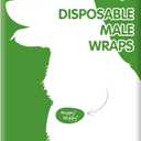 COCOYO Disposable Male Dog Wraps, Medium Size, 84 Count, Super Absorbent, Breathable, Wetness Indicator