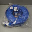 DAVCO 2" ID 50 ft Pool Backwash Hose, Heavy Duty Reinforced Blue PVC Lay Flat Water Discharge Pump Hoses For Swimming Drain Pools and Clean Filters, With Aluminum Pin Lug Fittings