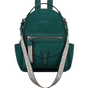 FADEON Mini Backpack Purse for Women, Designer Leather Cute Roomly Small Backpacks, Ladies Shoulder Backpack Fashion Handbag