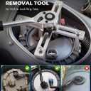 Orion Motor Tech Fuel Pump Removal Tool, 3.3" to 7.2" 4-Jaw Fuel Pump Lock Ring Tool, Heavy-Duty Fuel Pump Ring Removal Tool with 1/2" Drive, Adjustable Plastic Fuel Pump Remover Wrench for Car SUV