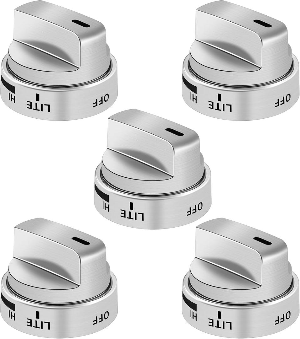 AEZ73453509 Stove Knob Replacements Fit for lg Gas Range/Oven Models LRG3095ST LRG3091ST LRG3093ST LRG3085ST LRG3036ST LRG3035ST, Replaces AEZ72909008 AP5669773 2347547 PS7321756, 5 Pack