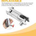 MINGMING.NING 5 Ton Cable Pulling Swivel, Anti-Twist Rotating Connector with Replaceable Breakaway Pin - Ideal for Electricity Construction, Construction Wiring, Pulley Blocks, Heavy-Duty Towing