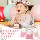 Demissle 20 Pcs Baby Shower Soap Favors Wildflowers Baby Shower in Bloom Flower Bath Soap Gift Set with White Greeting Card Handmade Gifts for Guests Decorations Supplies(Classic Color,Classic Style)