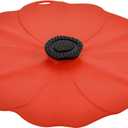 Charles Viancin - Poppy Silicone Lid for Food Storage and Cooking - 11''/28cm - Airtight Seal on Any Smooth Rim Surface - BPA-Free - Oven, Microwave, Freezer, Stovetop and Dishwasher Safe