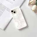 NITITOP Compatible with iPhone 13 Case Aesthetic Cute Floral Sunflowers Pattern for Women Girls Trendy Flower Slim Fit TPU Bumper Silicone Shockproof Full Camera Protection Cover - White