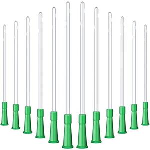 Nuanchu PVC Replacement Tubings Supplies Tubes Kit Clear Replacements Hose with Flexible Rounded End for Smooth Insert(14 FR,90 Pieces) EXP. 08/05/2027