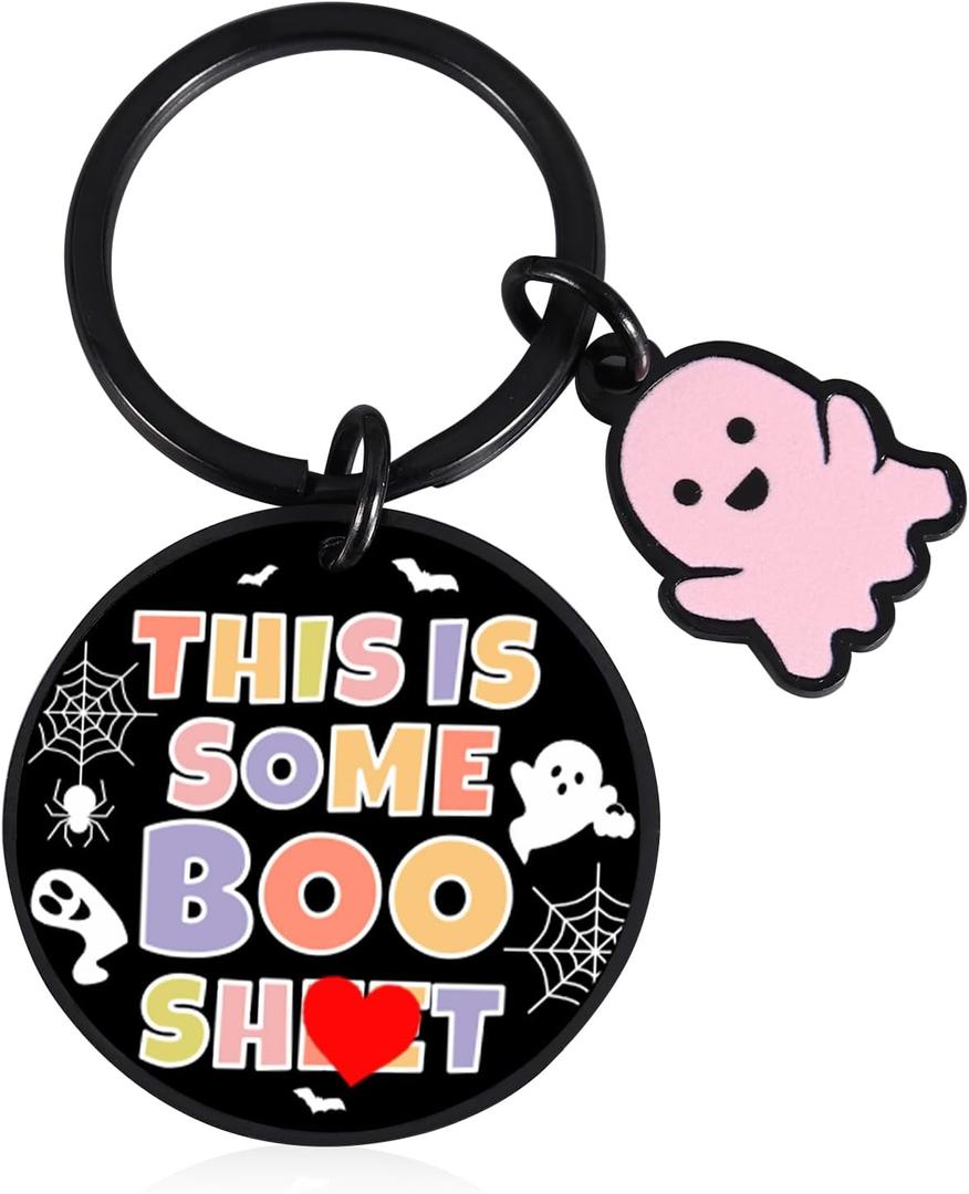 Cute Random Gifts for Boyfriend Witchy Christmas Decoration Keychain for Men Him Stocking Stuffers for Adults Funny Gag Gift for Women Valentine's Gift for Couples Horror Movie Stuff for Boyfriend