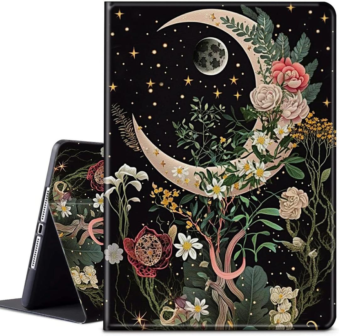 for All-New Fire Max 11 Case 13th Generation Lightweight Protective Smart Stand Cover with Auto Wake Sleep Case for Fire Max 11 inch 2023 - Moon Floral Flower