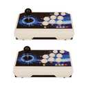 RegiisJoy Pair of Arcade Fighting Stick fits All Game Console,4-player Game Bluetooth Controller for PC Windows, Android, Xbox, PS3