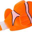 2 x Tigerdoe Fish Hats - Clown Tropical Fish Hat - Costume Hats - Under The Sea Party Hats (2 Pack) - Shark Hat - Blue Orange (Blue, S)