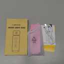 Glocusent 12 LED Rechargeable Book Light, Clip-on Reading Light with 5 Colors & 5 Brightness Levels, Up to 100Hrs Runtime, Eye-Caring Reading Lights for Books in Bed, Perfect for Book Lovers, Kids (Pink)