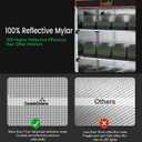 48"x24"x72" Multi-Storey Grow Tent, Extra-Large Observation windows, Heavy-Duty 600D Mylar Plant Tent, Waterproof Growing Tents, Fit in Indoor Planting, Hydroponics, 4-Layers of seedlings