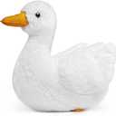ZHONGXIN MADE Simulation Cole Duck Plush Toy Stuffed Animal - 12 inch Simulation White Call Duck Doll Plush Toys as Gift for Your Kids (Cole Duck)