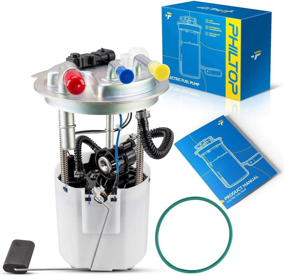 PHILTOP Electric Fuel Pump Assembly Fits for Chevrolet Tahoe, Cadillac Escalade, GMC Yukon, 2004 2005 2006 2007, 4.8L/5.3L/6.0L/6.2L, FG0808