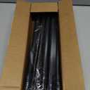 YaFex Curtain Rods 2 Pack 32-84 Inch, Heavy Duty 1 Inch Curtain Rod, Black Long Adjustable Window Treatment Rods, Modern Design, Easy Installation