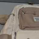 School Backpack for Teen Girls, Aesthetic Schoolbag for Middle School High School, Cute Laptop Bookbag for College Women Students Mochilas Nias, Khaki Beige (15.6in)