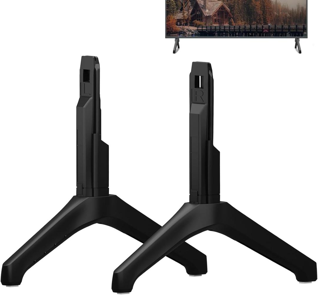 TV Stand for Samsung TV Legs, Only for UN55TU7000BXZA UN55TU700DFXZA UN55TU700DF UN55TU700DFXZA LH55BETHLGFXGO LH55BETHLGFXZC LH55BETHLGFXZA BN96-50856C BN96-50859A, with Non-Slip Pad