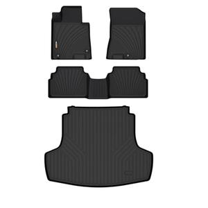 Binmotor-All Weather Floor Mats & Cargo Liner Set for Kia K5 2021-2026 (Only FWD) / 2020-2026 Hyundai Sonata (Only FWD and Gas Version) Car Accessories for Kia K5