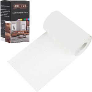 Sofa Leather Repair Patch Tape 3.5x60 Inch Large Self Adhesive Leather Sofa, Car Seat, Leather Furniture, Vinyl Repair Patch Kit (3.5x60 Inch, White)