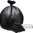 45 Gallon Garbage Trash Bag 40X46" 1.2 Mil Black 100 Count Can Liner Bulk 40 Gallon 41 Gallon 42 Gallon 43 Gallon 44 Gallon Made in USA