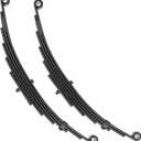 Trailer Leaf Spring 6 Leaf Double Eye 3500 lbs Cap for 7000 lbs Axle Suspension 25-1/4" Length fits for SW6 - Set 2