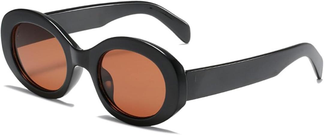 Retro Oval Sunglasses for Women Men - Vintage Y2K Trendy Designer Sunglasses