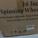 16-inch Prize Wheel Spinner with Stable Tripod Stand, Adjustable Height 36"-64" Spinning Wheel of Fortune, Dry Erase 12 Slots for Trade Shows, Parties & Events
