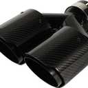 Carbon Fiber Dual Exhaust Tip 2.5 Inch Inlet 4 Inch Outlet Dual Carbon Fiber Exhaust Tip