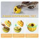 Frozen Treat Dispensing Dog Toy - Interactive Large Chew Toy for Aggressive Chewers, Freezable Fillable Rubber, Reduces Anxiety, Easy to Clean,for Small Medium Large Breeds