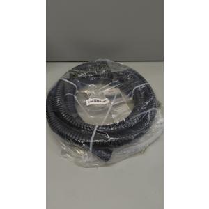 1 Inch Pond Tubing – 10ft Flexible PVC Corrugated Pond Hose with 2 Stainless Steel Hose Clamps, Kink-Proof Black Plastic Pump Tubing for Garden Ponds, Waterfalls, Filters & Drainage