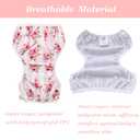 Babygoal Baby Swim Diapers 3 Pack for 0-8 Months Infant Girls and Boys, Reusable Adjustable Washable for Swimming Lessons-Shark & Octopus
