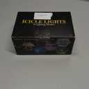 White Christmas Lights Outdoor - 33ft 400 LED Icicle Lights for Outside House, Twinkle Outside Lights Plug in 8 Modes Timer Waterproof for Patio Window Holiday Wedding Party Pathway Indoor Decorations