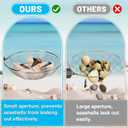 Biggun 2 Pack Shark Tooth Sifter with Seashell Bags, 21.8in~34in Adjustable Sand Sifter & Beach Shovel, Beach Sand Toys for Kids Adults Picking Up Shells Girls Boys Gifts, 33.9in