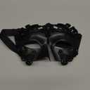 AMWYODK Men's masquerade black masks Venice masks are used for Halloween masks, carnival masks, and Easter parties. (black)