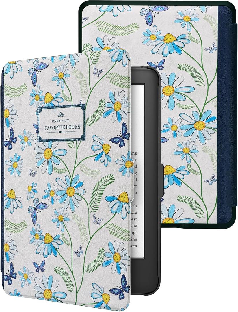 WALNEW Case for 6 Kindle Paperwhite 2012-2017(Model No.EY21 or DP75SDI) - PU Leather Case Smart Protective Cover Only Fits Old Generation Kindle Paperwhite Prior to 2018 (Naturalbook)